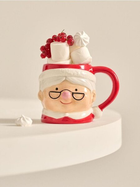 Sinsay - Bögre Mrs. Claus karácsonyi mintával - többszínű