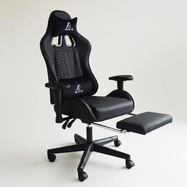 JAKS Gamer szék fekete ökobőr EvoChair