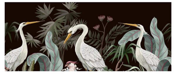 Kép - Madarak (120x50 cm)