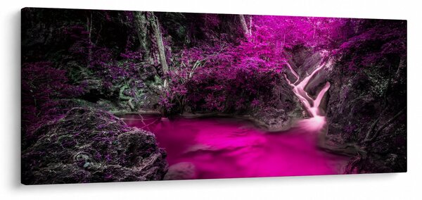 Kép - Rózsaszín erdő (120x50 cm)