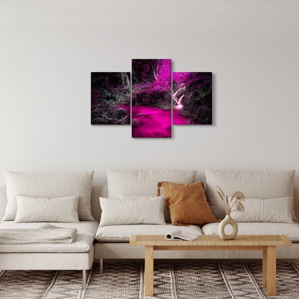 Kép - Rózsaszín erdő (90x60 cm)