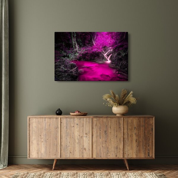 Kép - Rózsaszín erdő (90x60 cm)