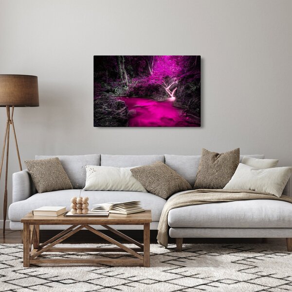 Kép - Rózsaszín erdő (90x60 cm)