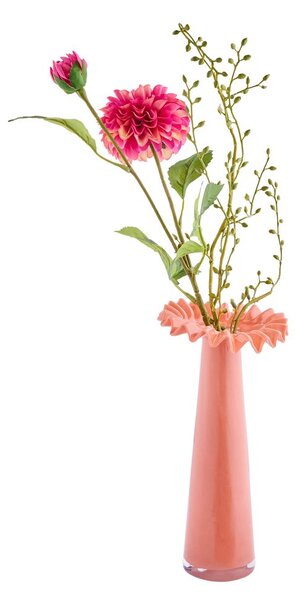 ANEMONE üveg váza 26cm terracotta