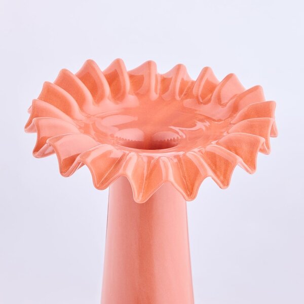 ANEMONE üveg váza 26cm terracotta