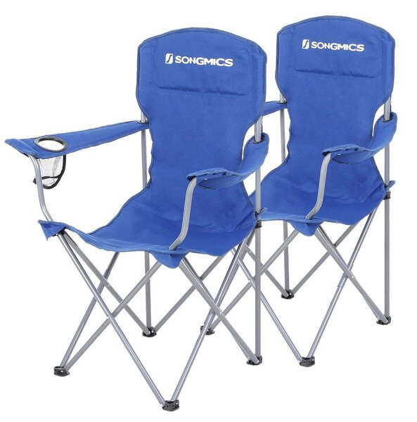 NOMAD kempingszékek, 2 db-os szett, kék SongmicsHome