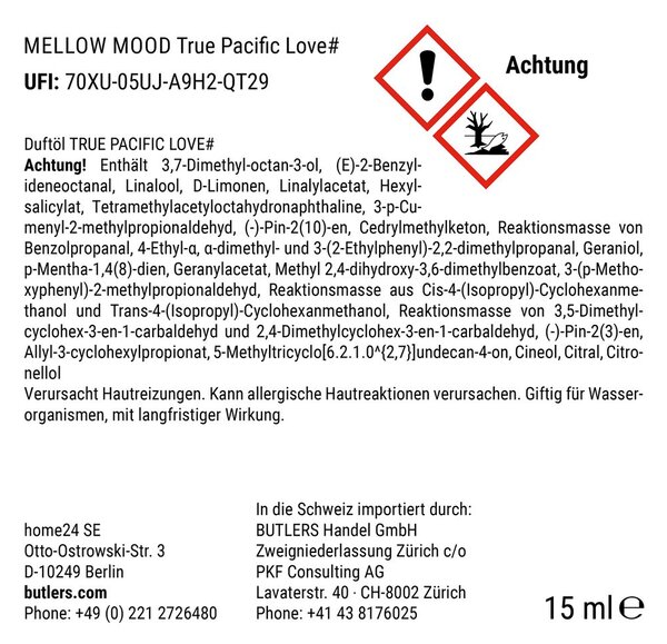 MELLOW MOOD illóolaj True Pacific Love 15ml
