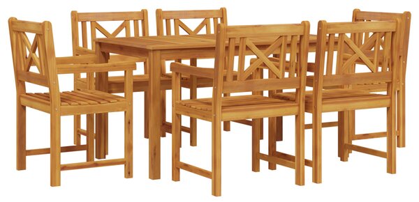 Kert étkező szett 7 pcs Barna Tömör Akácfa