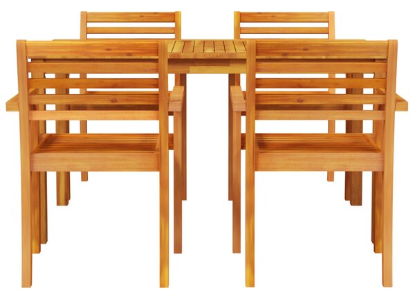 Kert étkező szett 5 pcs Barna Tömör Akácfa