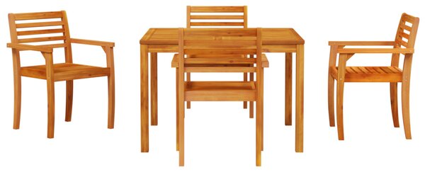 Kert étkező szett 5 pcs Barna Tömör Akácfa