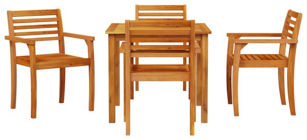 Kert étkező szett 5 pcs Barna Tömör Akácfa