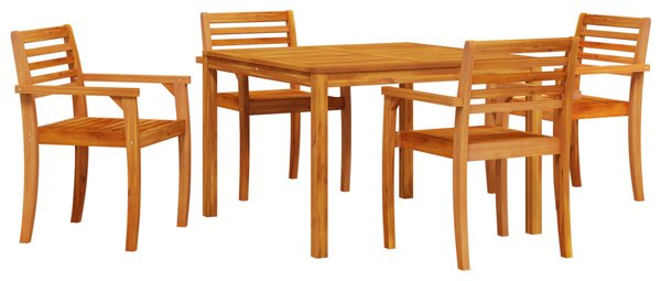 Kert étkező szett 5 pcs Barna Tömör Akácfa