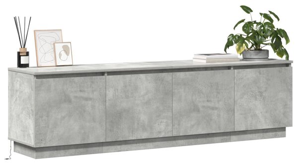 TV szekrény Beton Szürke 180 x 38 x 49 cm Faanyag