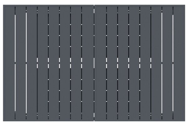 Bővíthető kertasztal 2 db Anthracite 210x90x73 cm Acél, Bővíthető kertasztal Anthracite (140-210)x90x73 cm Acél