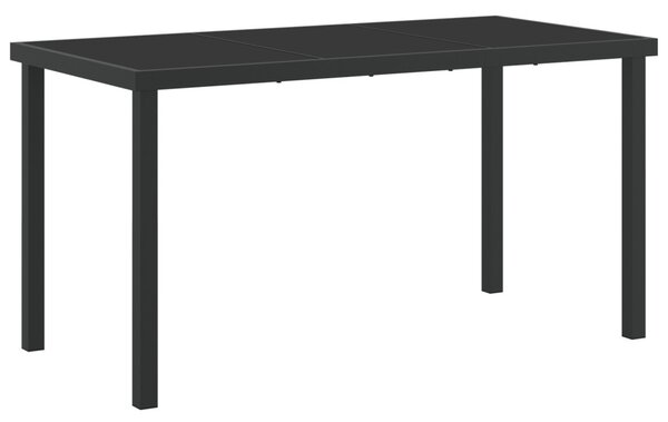 Kert étkező szett 5 pcs Fehér 140 x 70 x 73 cm Textilén és acél