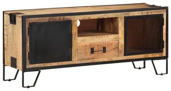Mangófa TV-szekrény - Ipari Stílus - 110x31x46 cm