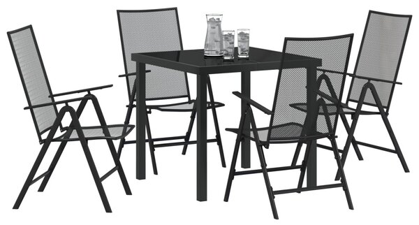 Kert étkező szett 5 pcs Antracit Porszórt acél