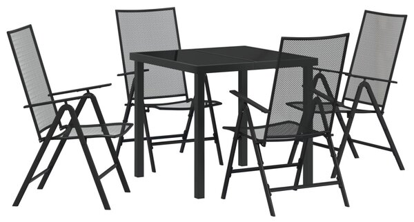 Kert étkező szett 5 pcs Antracit Porszórt acél