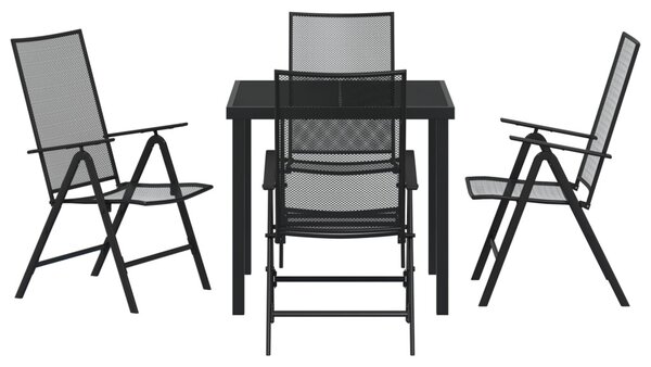 Kert étkező szett 5 pcs Antracit Porszórt acél