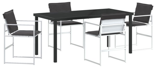 Kert étkező szett 5 pcs Fehér Textilén és acél