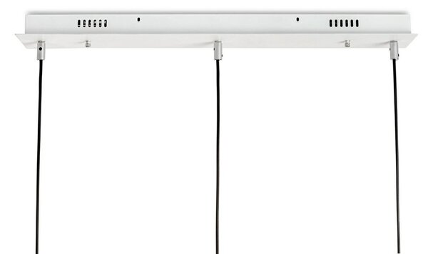 King Home Capri Line 3 LED Függőlámpa Arany-Fehér Üveggömbökkel