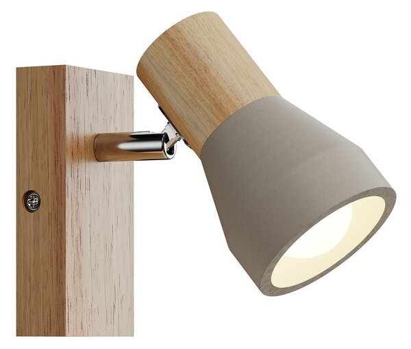 Mennyezeti Lámpa Lindby, Filiz, dimmable, Szürke, Hálószoba, Beton, Skandináv