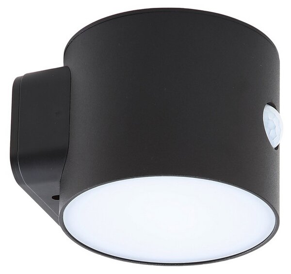 Amren LED napelemes fali világítás érzékelővel, fekete