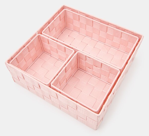 Sinsay - Fonott rendszerezők 4 pack - pasztellpink