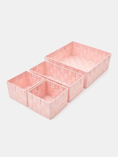 Sinsay - Fonott rendszerezők 4 pack - pasztellpink
