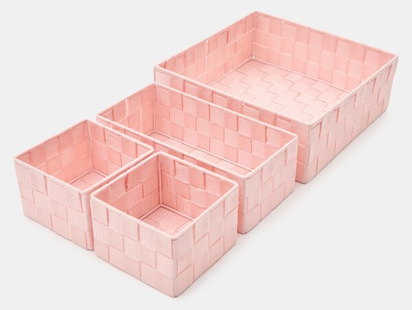 Sinsay - Fonott rendszerezők 4 pack - pasztellpink