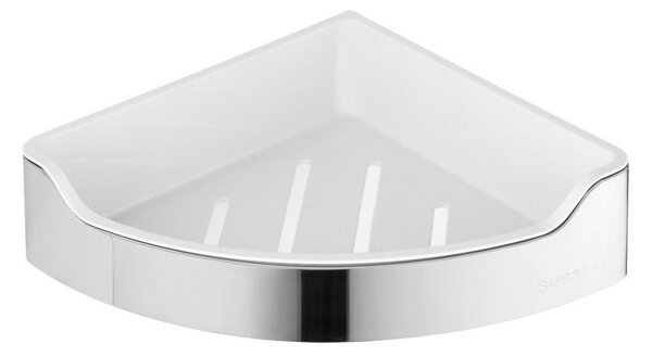 Aqualine Aqualine - Sarok zuhanypolc SAMBA 21,8x30 cm fényezett króm SH0128