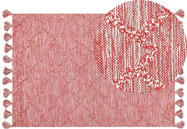 Piros Pamutszőnyeg 160 x 230 cm NIDGE