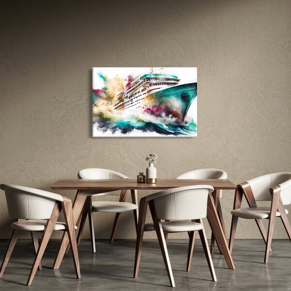 Kép - Akvarell tenger (90x60 cm)