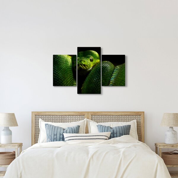 Kép - Zöld kígyó (90x60 cm)