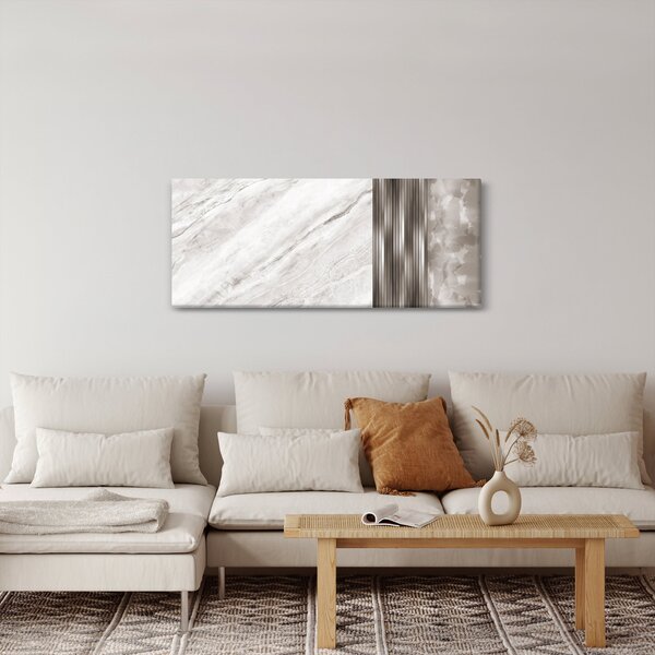 Kép - Márvány ezüst vonalakkal (120x50 cm)
