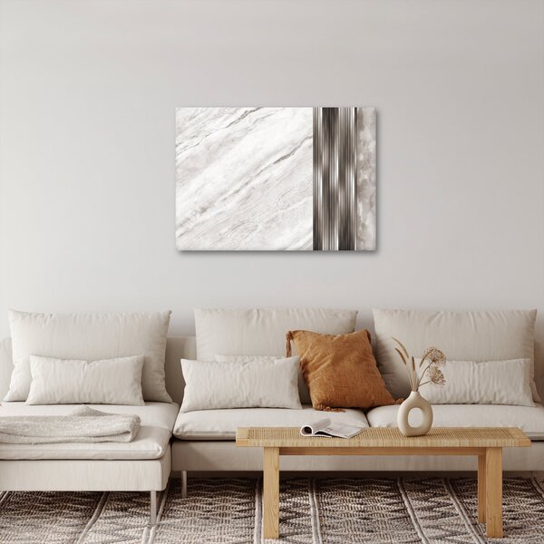 Kép - Márvány ezüst vonalakkal (70x50 cm)