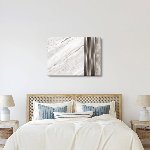 Kép - Márvány ezüst vonalakkal (70x50 cm)