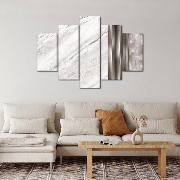 Kép - Márvány ezüst vonalakkal (150x105 cm)