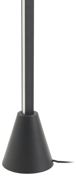 Lucande LED állólámpa Linija, fekete, magasság 110 cm, szenzoros, dimmelhető, Fekete, Nappali / Étkező, Alumínium, Modern