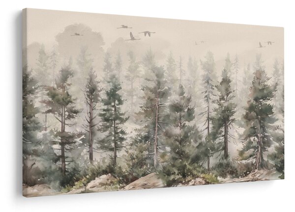 Kép - Fenyőerdő I., akvárium (90x60 cm)