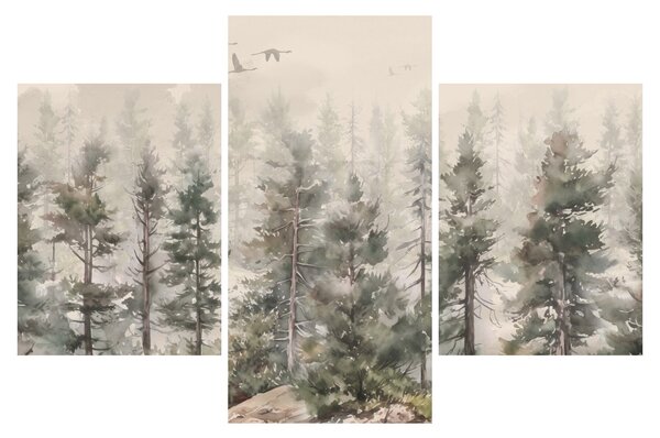 Kép - Fenyőerdő I., akvárium (90x60 cm)