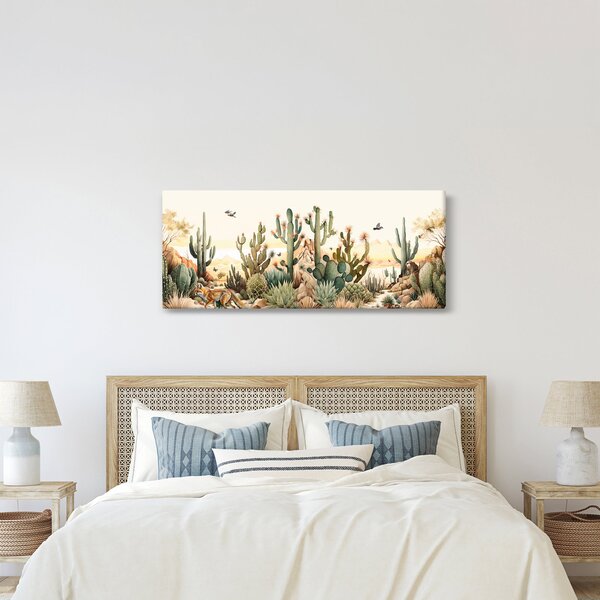 Kép - Sivatag, akvarell (120x50 cm)