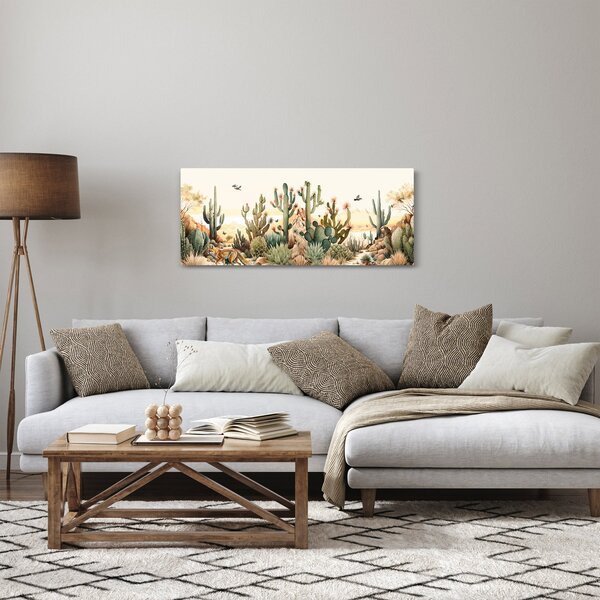 Kép - Sivatag, akvarell (120x50 cm)