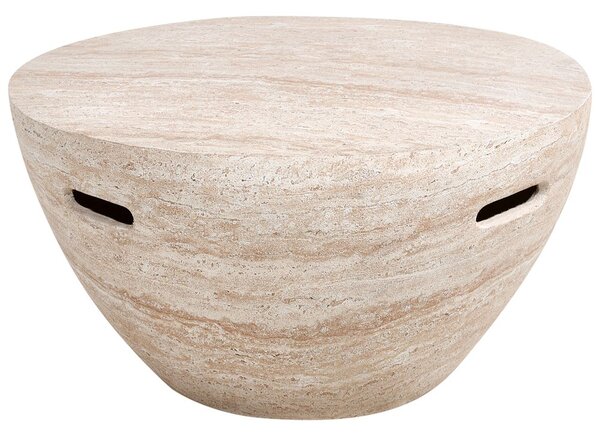 Dohányzóasztal VICARELLO 68 cm 68 cm Travertin hatású
