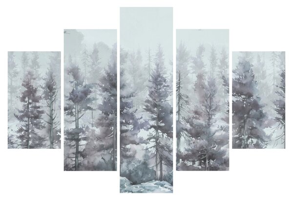 Kép - Fenyőerdő II., akvárium (150x105 cm)