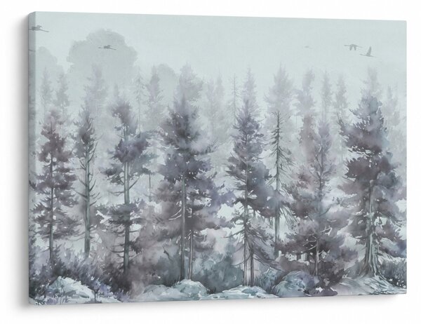 Kép - Fenyőerdő II., akvárium (70x50 cm)
