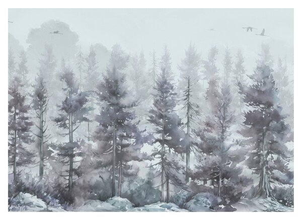 Kép - Fenyőerdő II., akvárium (70x50 cm)