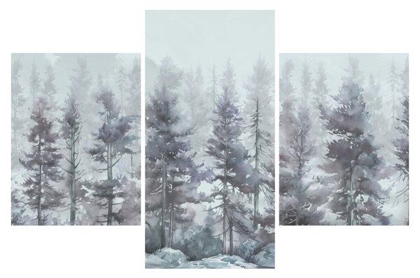 Kép - Fenyőerdő II., akvárium (90x60 cm)