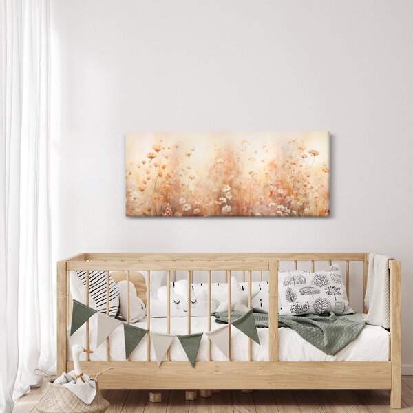 Kép - Vadvirágok mintája (120x50 cm)