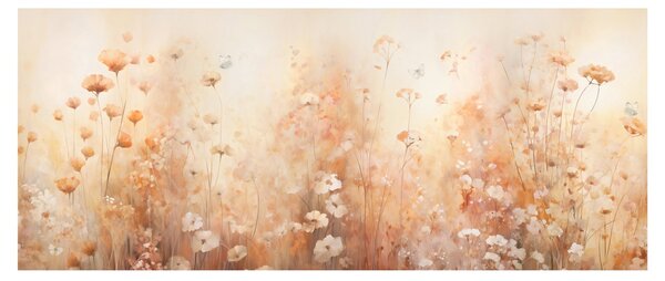 Kép - Vadvirágok mintája (120x50 cm)